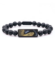 Lava Bead Wood+Resin Bracelet - Dolores (Blue, 714738)