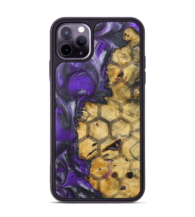 iPhone 11 Pro Max Wood+Resin Phone Case - Archie (Pattern, 714809)