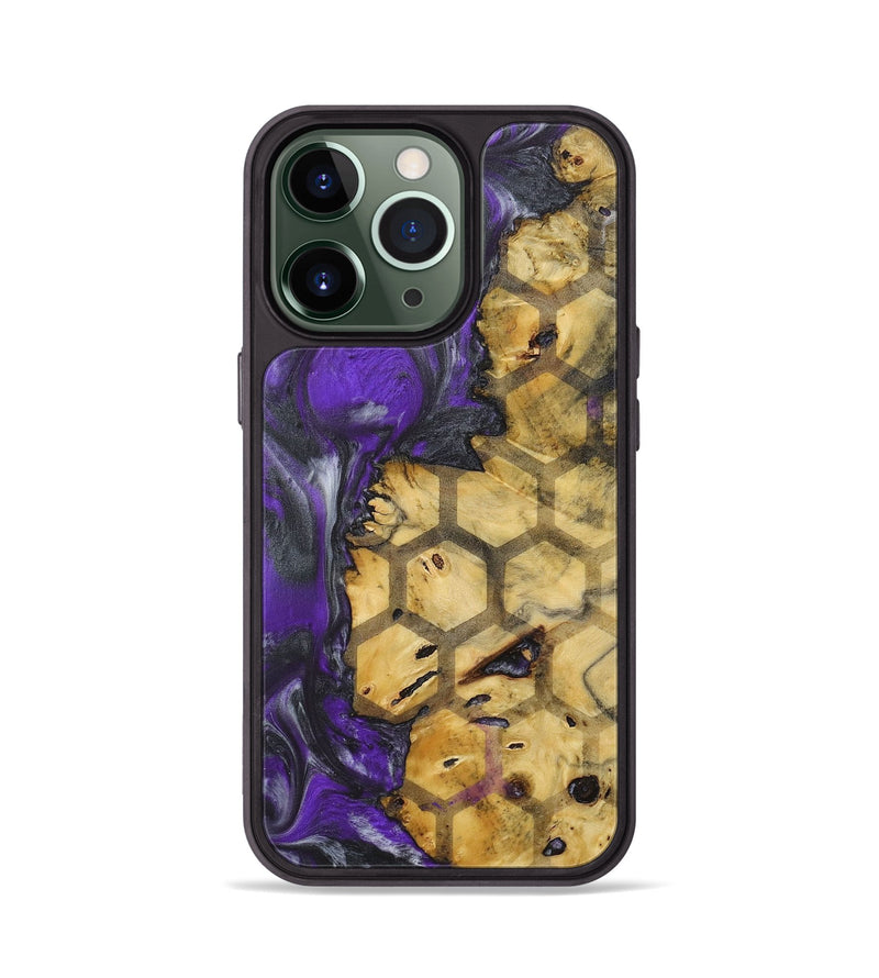 iPhone 13 Pro Wood+Resin Phone Case - Archie (Pattern, 714809)