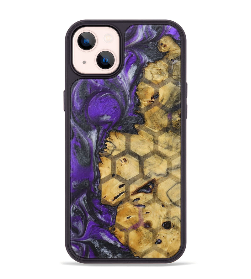 iPhone 14 Plus Wood+Resin Phone Case - Archie (Pattern, 714809)