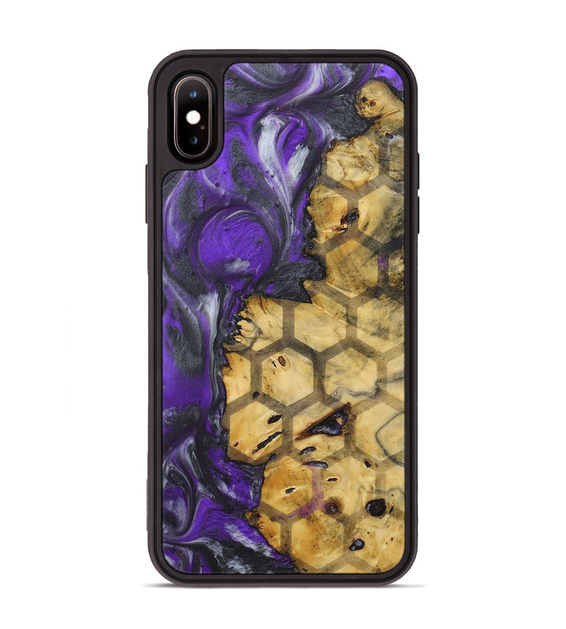 iPhone Xs Max Wood+Resin Phone Case - Archie (Pattern, 714809)