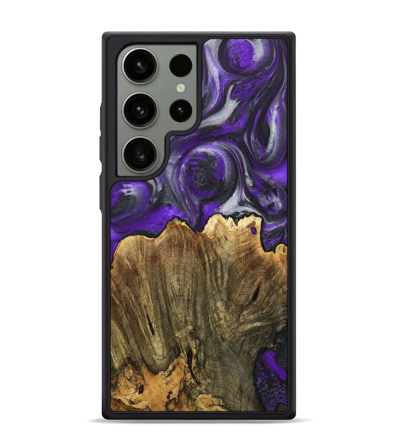 Galaxy S24 Ultra Wood+Resin Phone Case - Stanley (Purple, 714816)