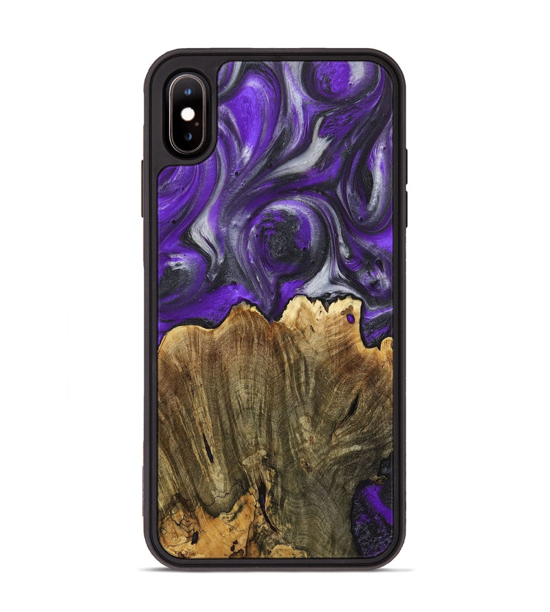 iPhone Xs Max Wood+Resin Phone Case - Stanley (Purple, 714816)