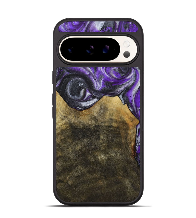 Pixel 9 Pro Wood+Resin Phone Case - Clara (Purple, 714817)