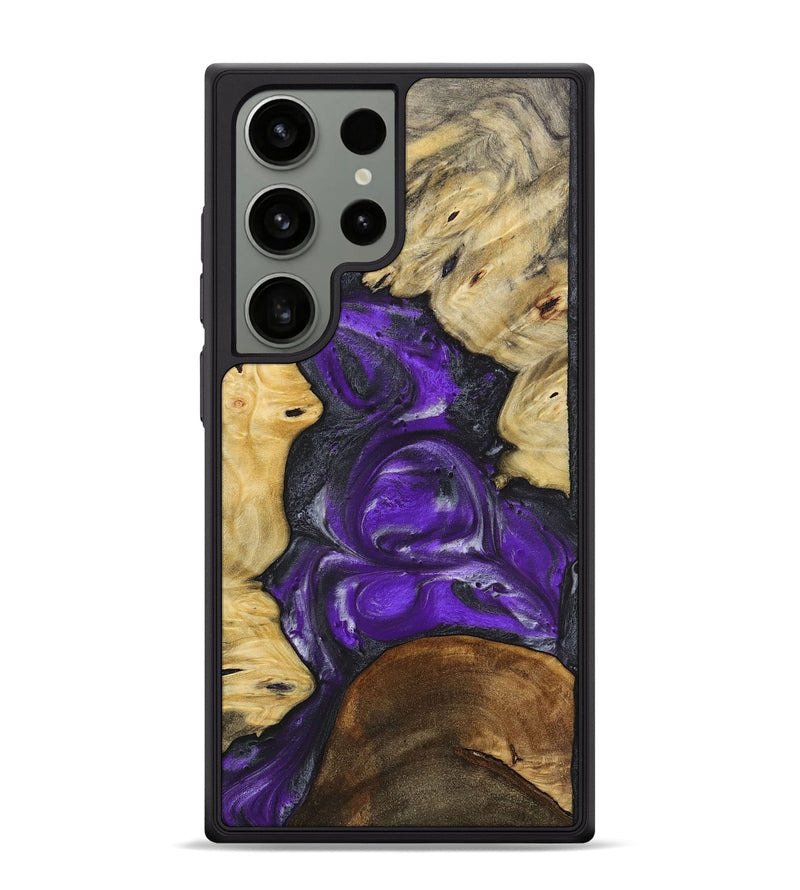 Galaxy S24 Ultra Wood+Resin Phone Case - Ben (Purple, 714820)