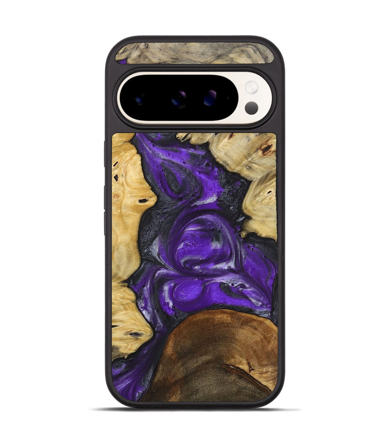 Pixel 9 Wood+Resin Phone Case - Ben (Purple, 714820)