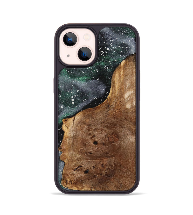 iPhone 14 Wood+Resin Phone Case - Sheri (Cosmos, 714841)