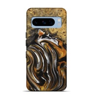 Pixel 8 Pro Wood+Resin Live Edge Phone Case - Kailani (Black & White, 714887)