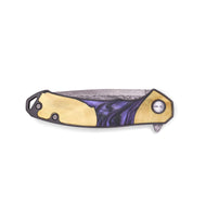 EDC Wood+Resin Pocket Knife - Perla (Purple, 714979)