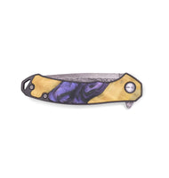 EDC Wood+Resin Pocket Knife - Theresa (Purple, 714981)