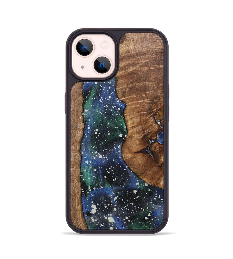 iPhone 14 Wood+Resin Phone Case - Miracle (Cosmos, 715035)