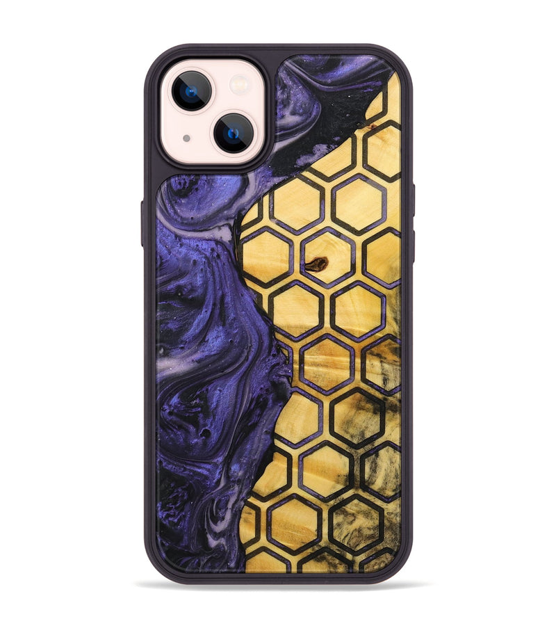 iPhone 14 Plus Wood+Resin Phone Case - Orville (Pattern, 715050)