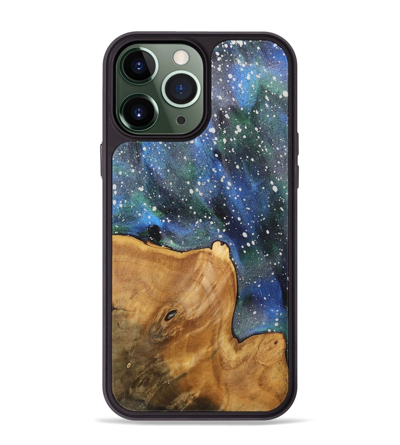 iPhone 13 Pro Max Wood+Resin Phone Case - Sherri (Cosmos, 715120)