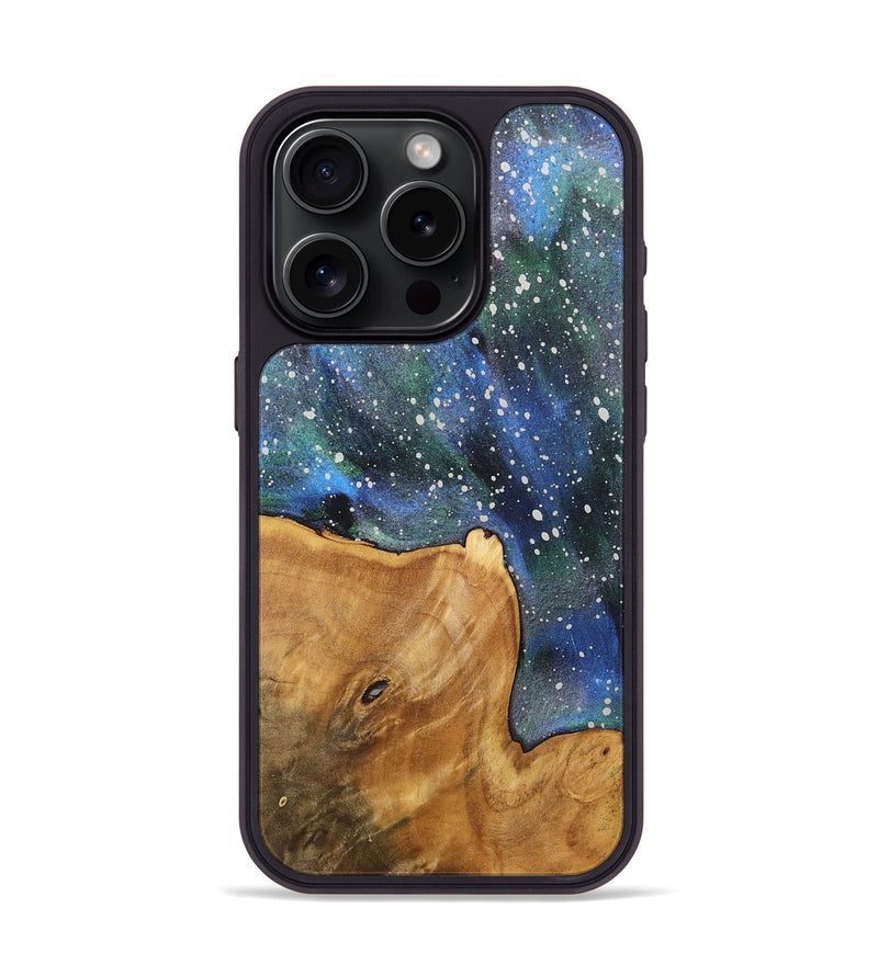 iPhone 15 Pro Wood+Resin Phone Case - Sherri (Cosmos, 715120)