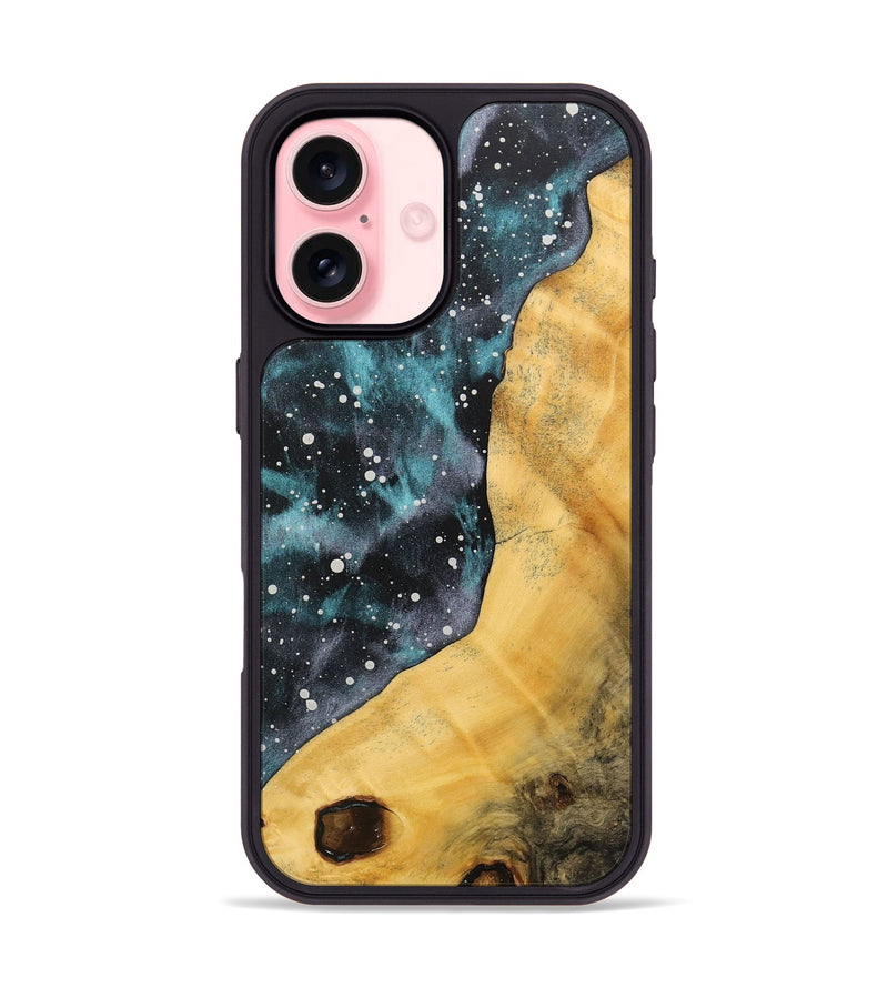 iPhone 16 Wood+Resin Phone Case - Yolanda (Cosmos, 715131)