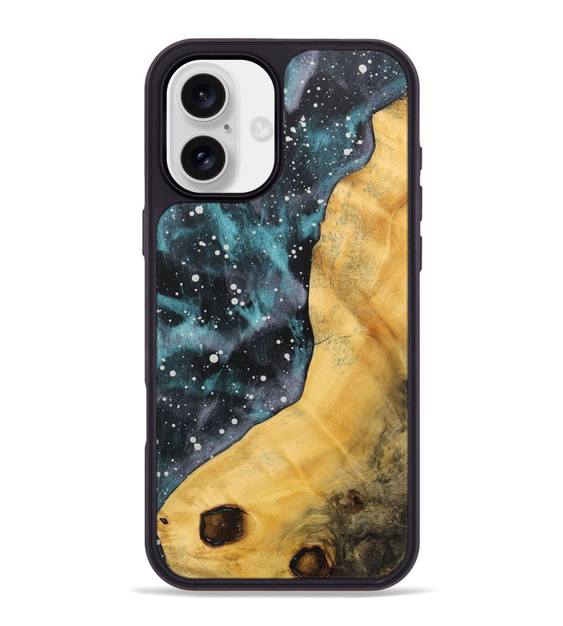 iPhone 16 Plus Wood+Resin Phone Case - Yolanda (Cosmos, 715131)