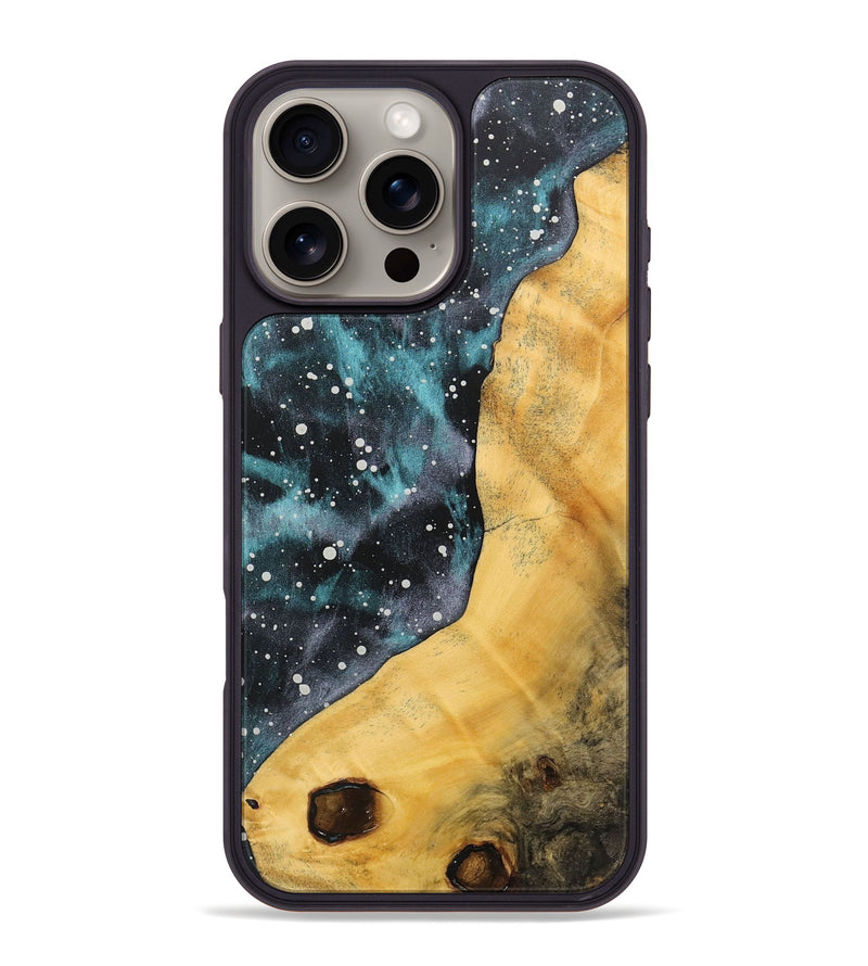 iPhone 16 Pro Max Wood+Resin Phone Case - Yolanda (Cosmos, 715131)