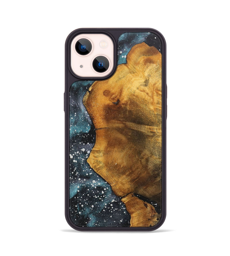 iPhone 14 Wood+Resin Phone Case - Lance (Cosmos, 715137)