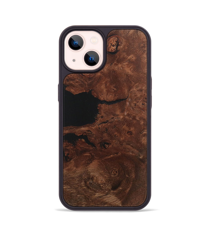 iPhone 14 Wood+Resin Phone Case - Ethel (Wood Burl, 715140)