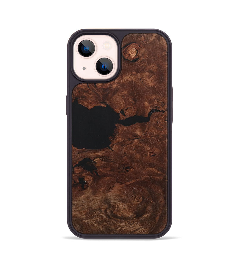 iPhone 14 Wood+Resin Phone Case - Fredrick (Wood Burl, 715146)