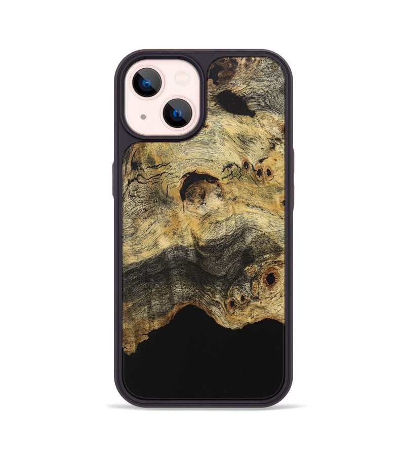 iPhone 14 Wood+Resin Phone Case - Kira (Wood Burl, 715150)