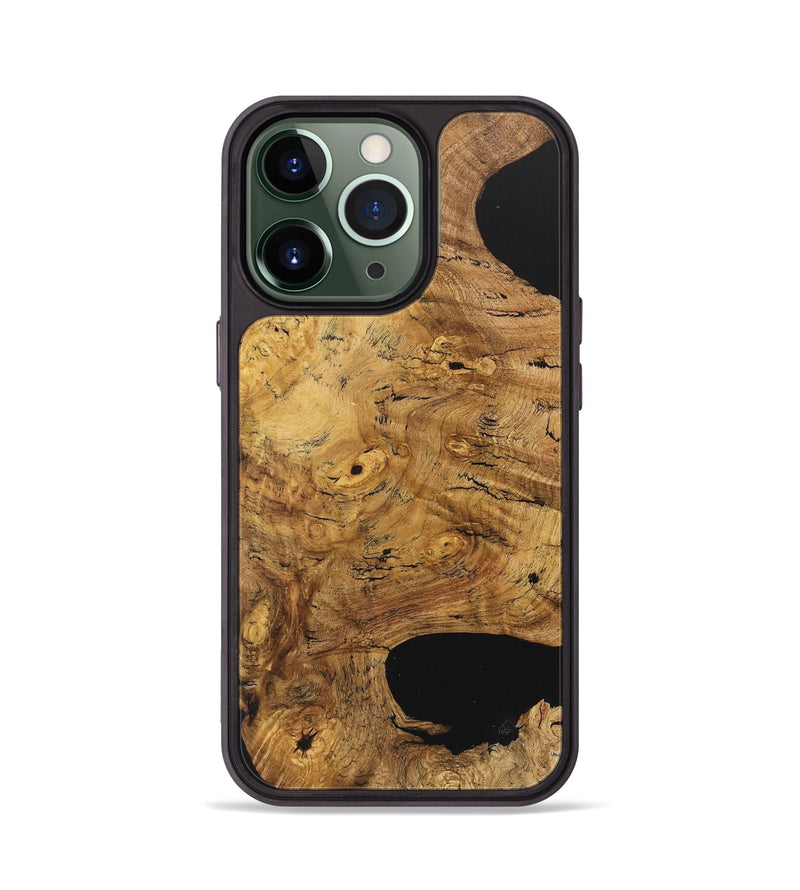 iPhone 13 Pro Wood+Resin Phone Case - Donnie (Wood Burl, 715163)