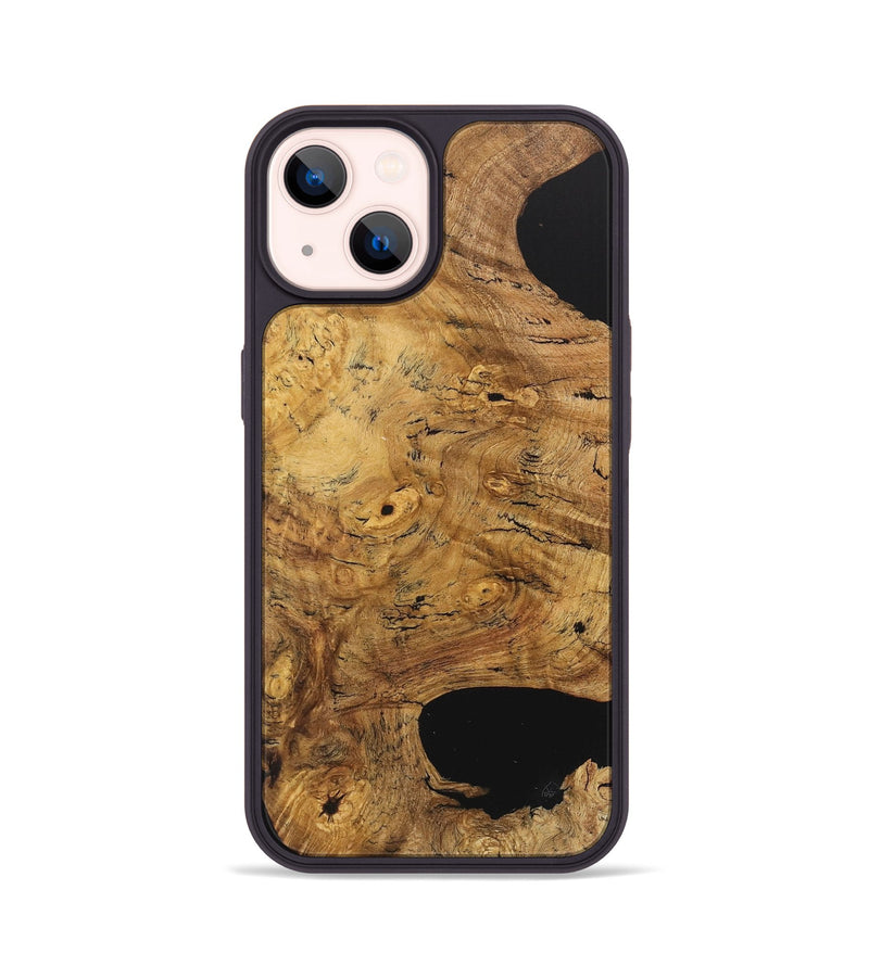 iPhone 14 Wood+Resin Phone Case - Donnie (Wood Burl, 715163)