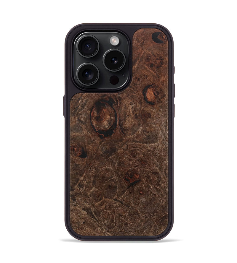 iPhone 15 Pro Wood+Resin Phone Case - Lori (Wood Burl, 715169)