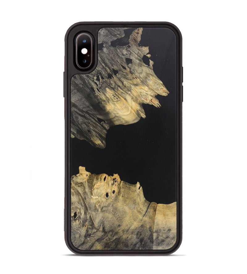 iPhone Xs Max Wood+Resin Phone Case - Brandi (Pure Black, 715175)