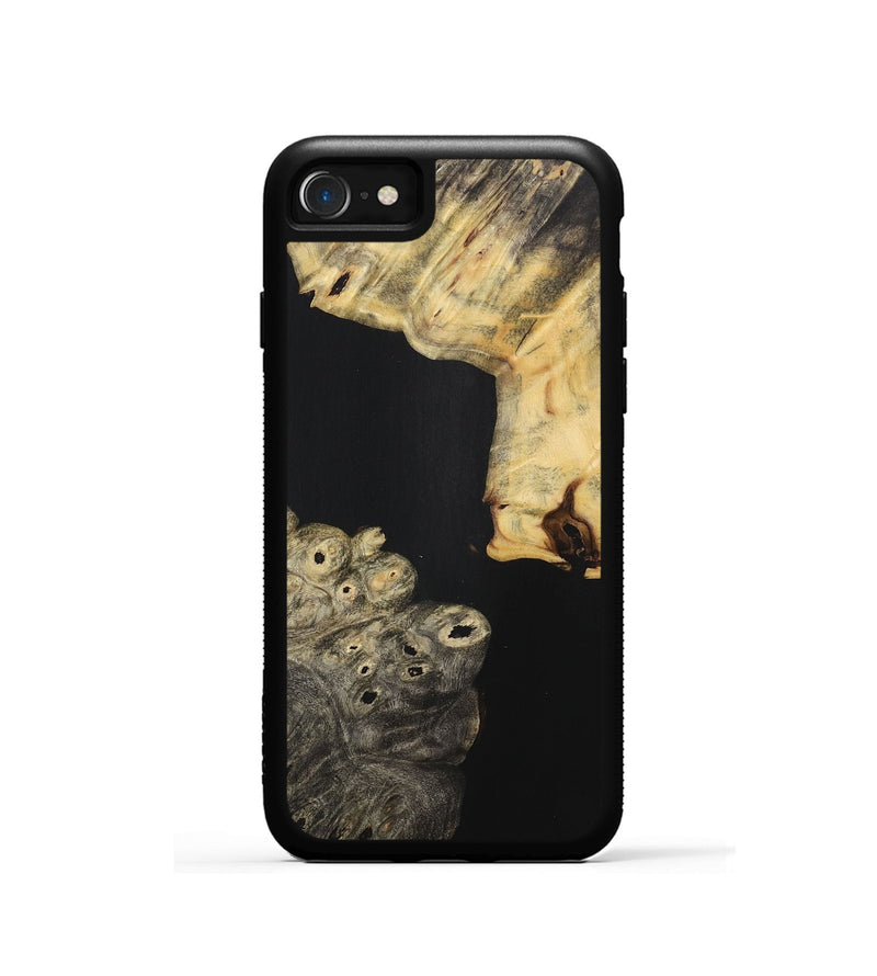 iPhone SE Wood+Resin Phone Case - Oaklynn (Pure Black, 715179)