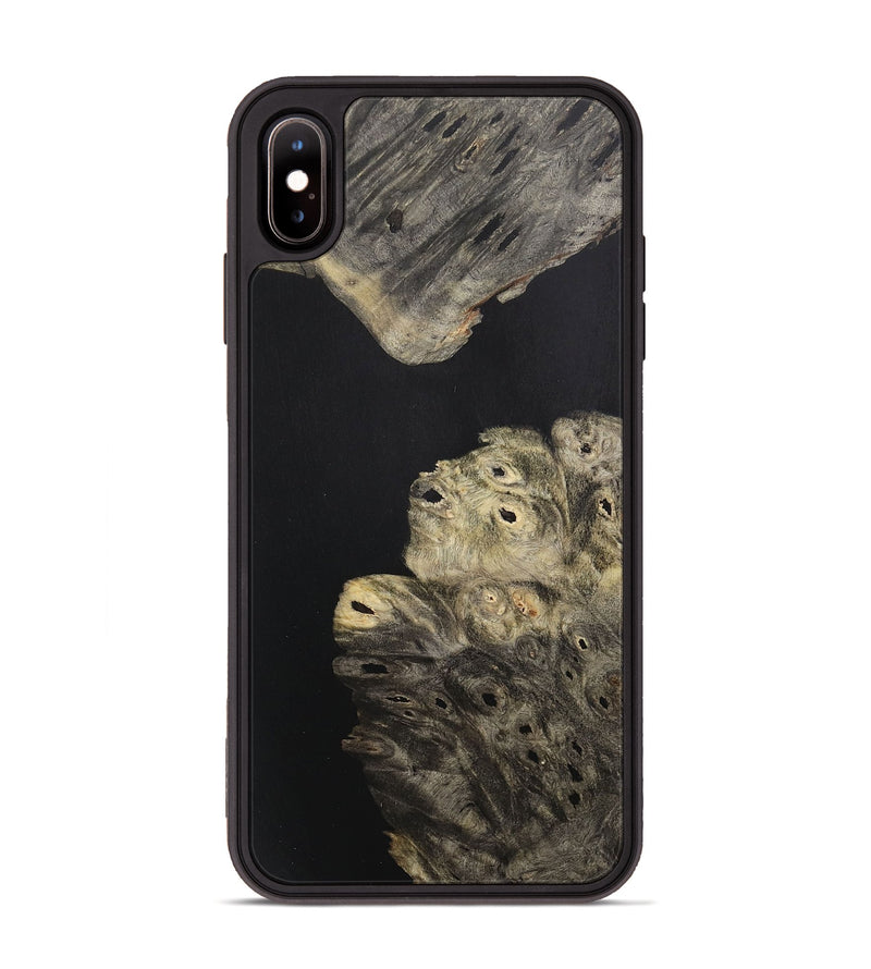 iPhone Xs Max Wood+Resin Phone Case - Tia (Pure Black, 715187)