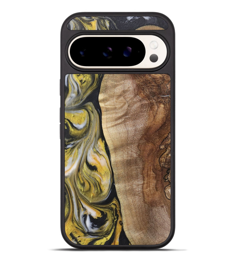 Pixel 9 Pro XL Wood+Resin Phone Case - Kyla (Black & White, 715238)