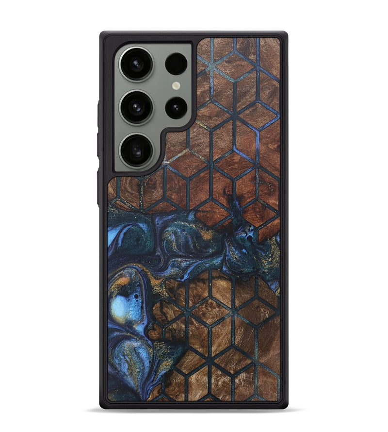 Galaxy S24 Ultra Wood+Resin Phone Case - Randal (Pattern, 715246)