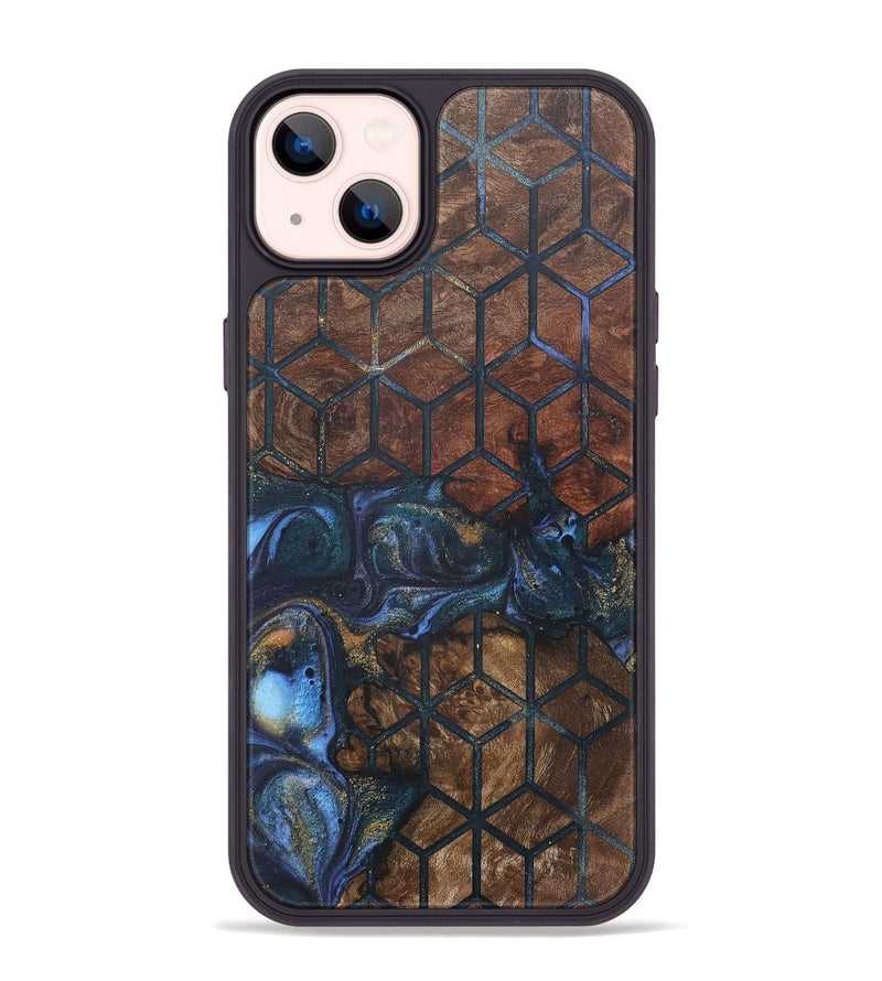 iPhone 14 Plus Wood+Resin Phone Case - Randal (Pattern, 715246)