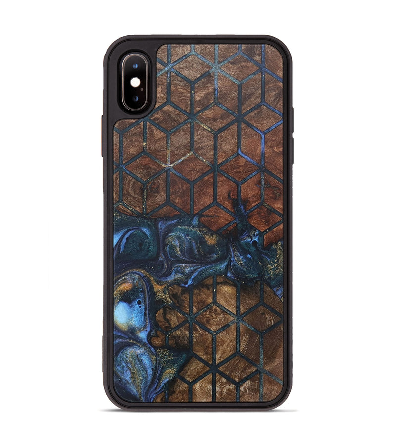 iPhone Xs Max Wood+Resin Phone Case - Randal (Pattern, 715246)