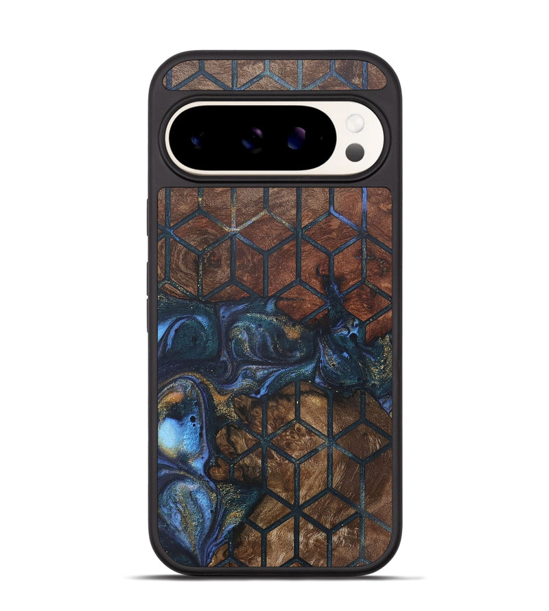 Pixel 9 Pro Wood+Resin Phone Case - Randal (Pattern, 715246)