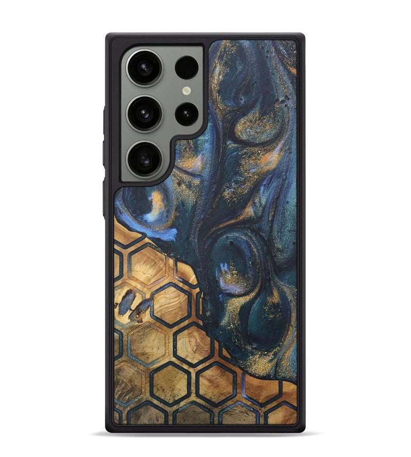 Galaxy S24 Ultra Wood+Resin Phone Case - Trenton (Pattern, 715247)