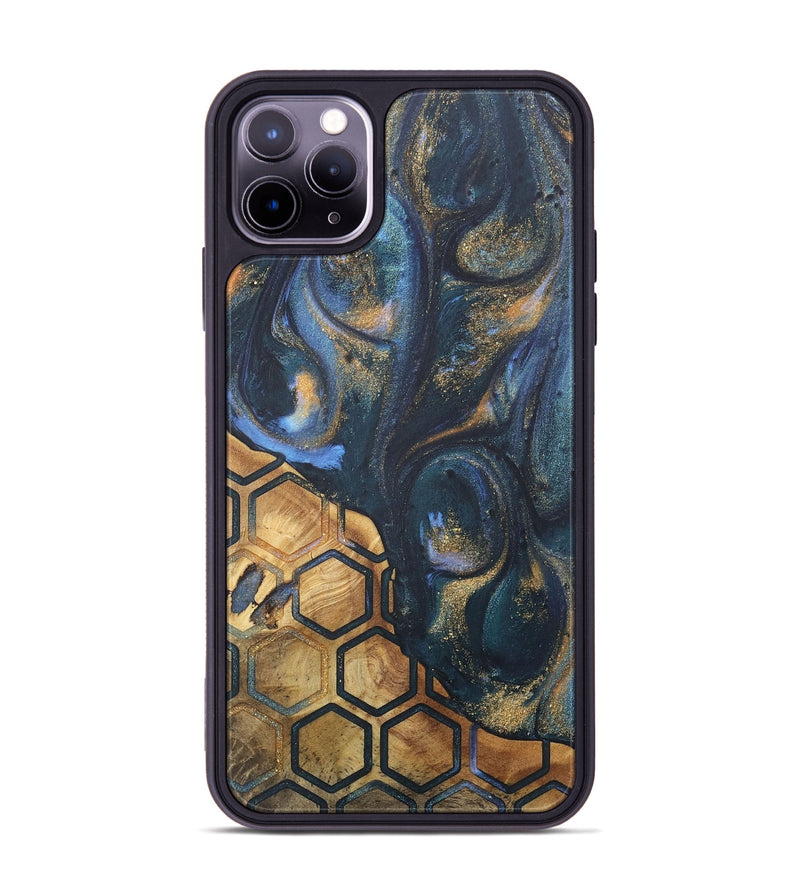 iPhone 11 Pro Max Wood+Resin Phone Case - Trenton (Pattern, 715247)