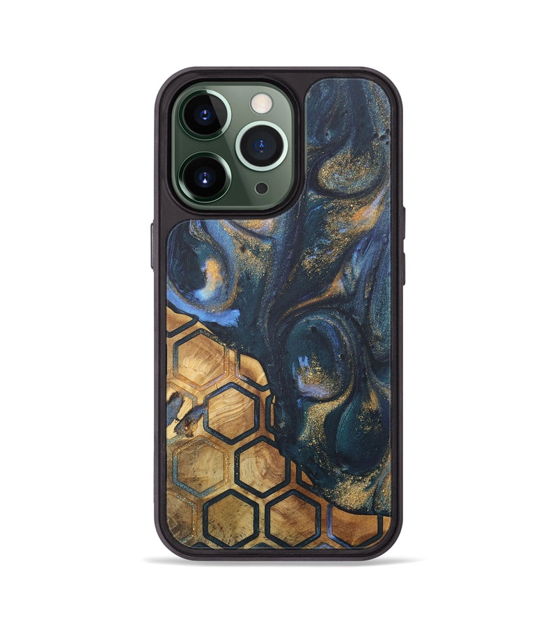 iPhone 13 Pro Wood+Resin Phone Case - Trenton (Pattern, 715247)