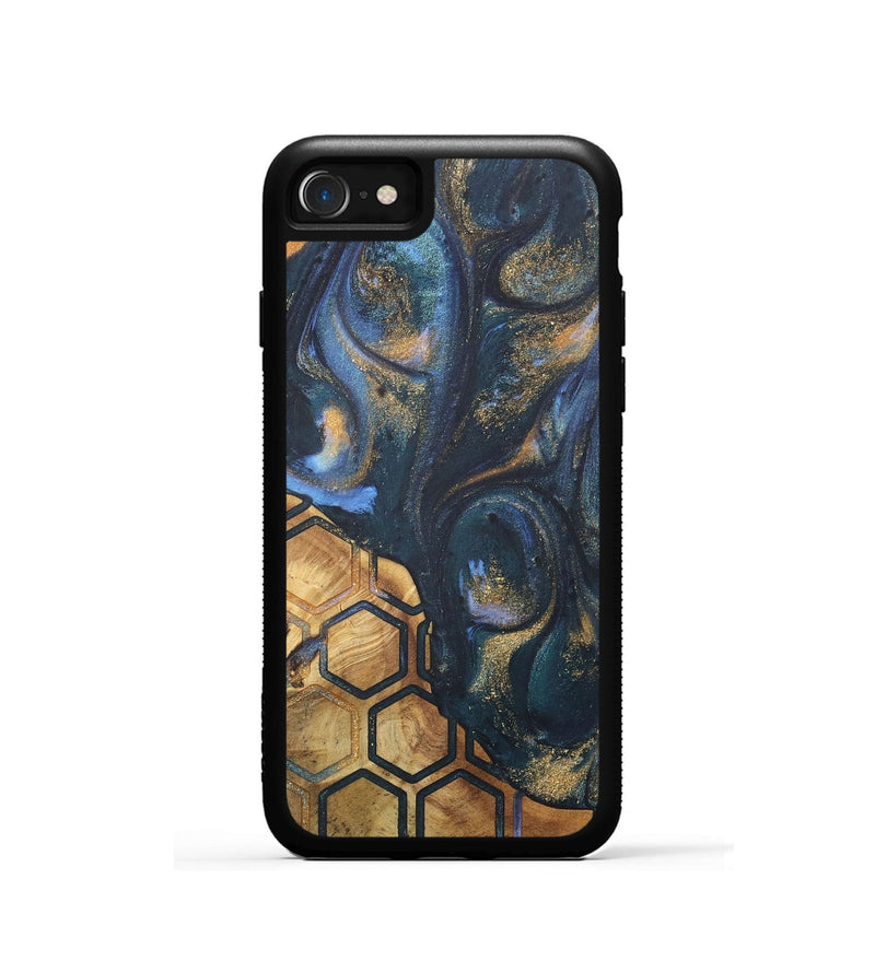 iPhone SE Wood+Resin Phone Case - Trenton (Pattern, 715247)