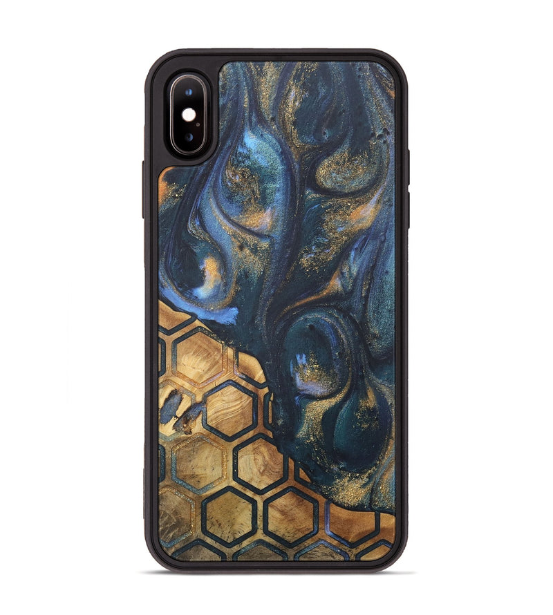 iPhone Xs Max Wood+Resin Phone Case - Trenton (Pattern, 715247)