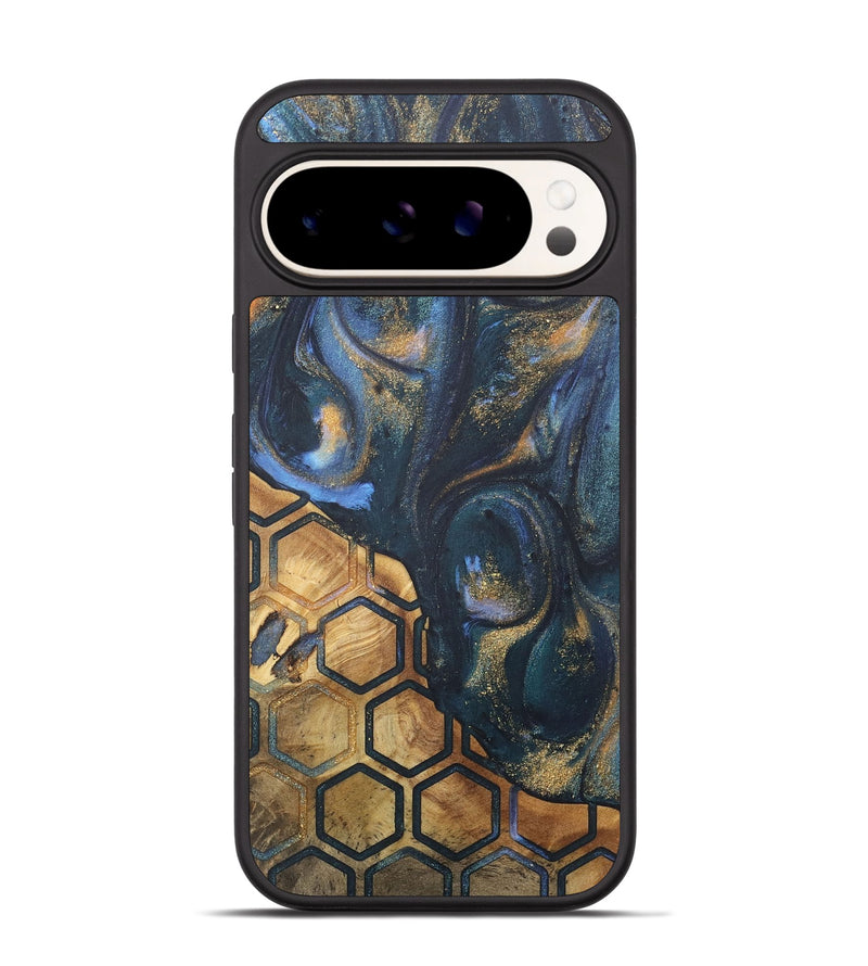 Pixel 9 Pro Wood+Resin Phone Case - Trenton (Pattern, 715247)