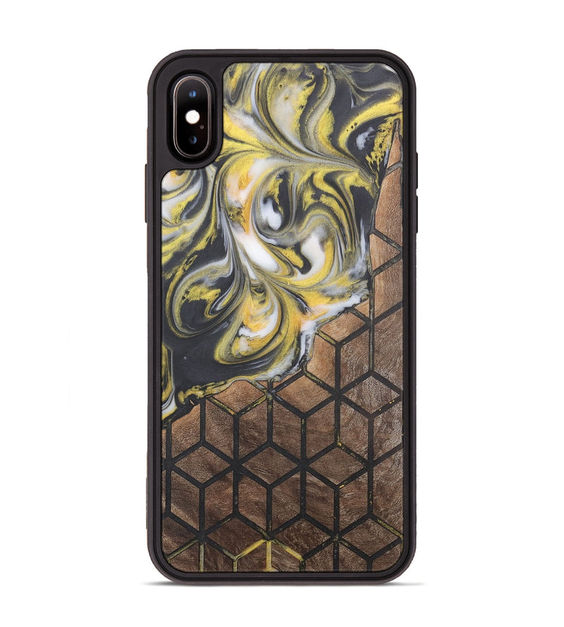 iPhone Xs Max Wood+Resin Phone Case - Kamila (Pattern, 715248)