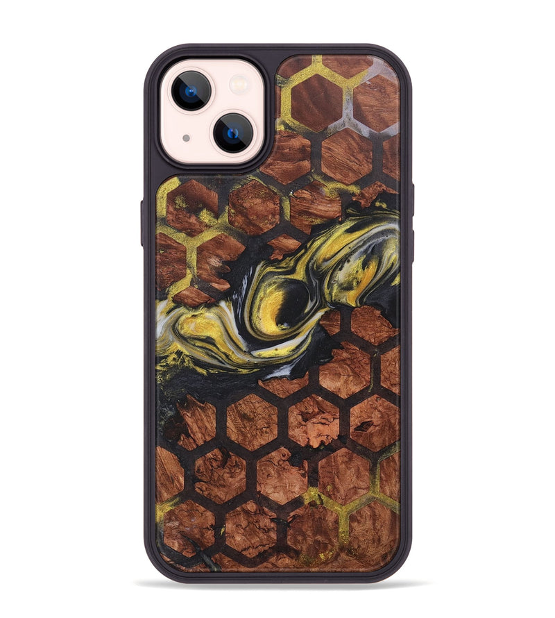 iPhone 14 Plus Wood+Resin Phone Case - Keisha (Pattern, 715252)