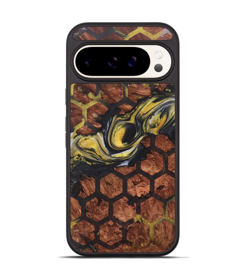 Pixel 9 Pro Wood+Resin Phone Case - Keisha (Pattern, 715252)