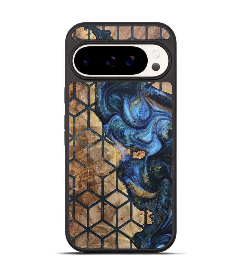 Pixel 9 Pro Wood+Resin Phone Case - Leah (Pattern, 715253)