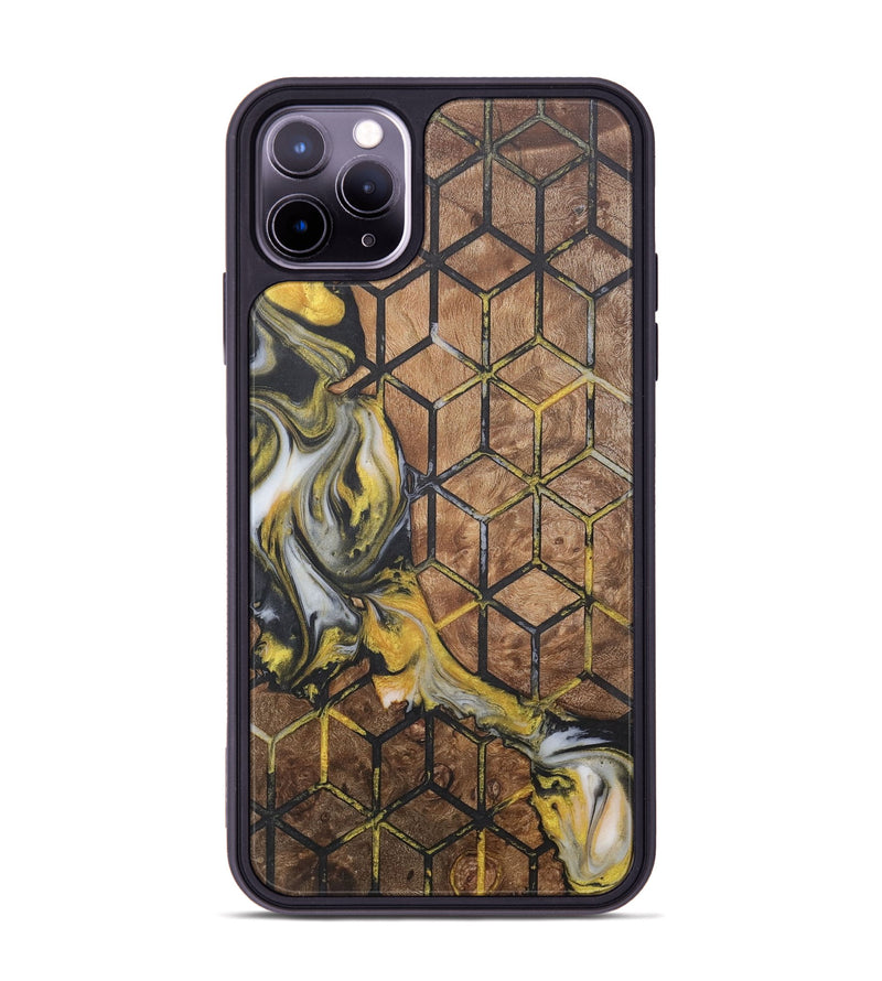 iPhone 11 Pro Max Wood+Resin Phone Case - Owen (Pattern, 715255)