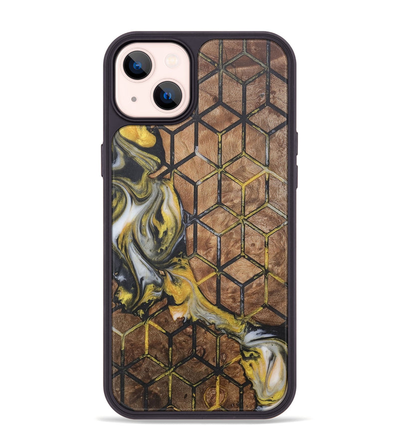 iPhone 14 Plus Wood+Resin Phone Case - Owen (Pattern, 715255)