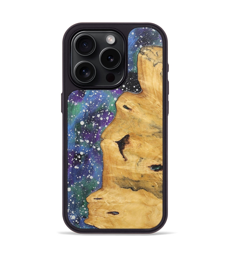 iPhone 15 Pro Wood+Resin Phone Case - Landyn (Cosmos, 715267)