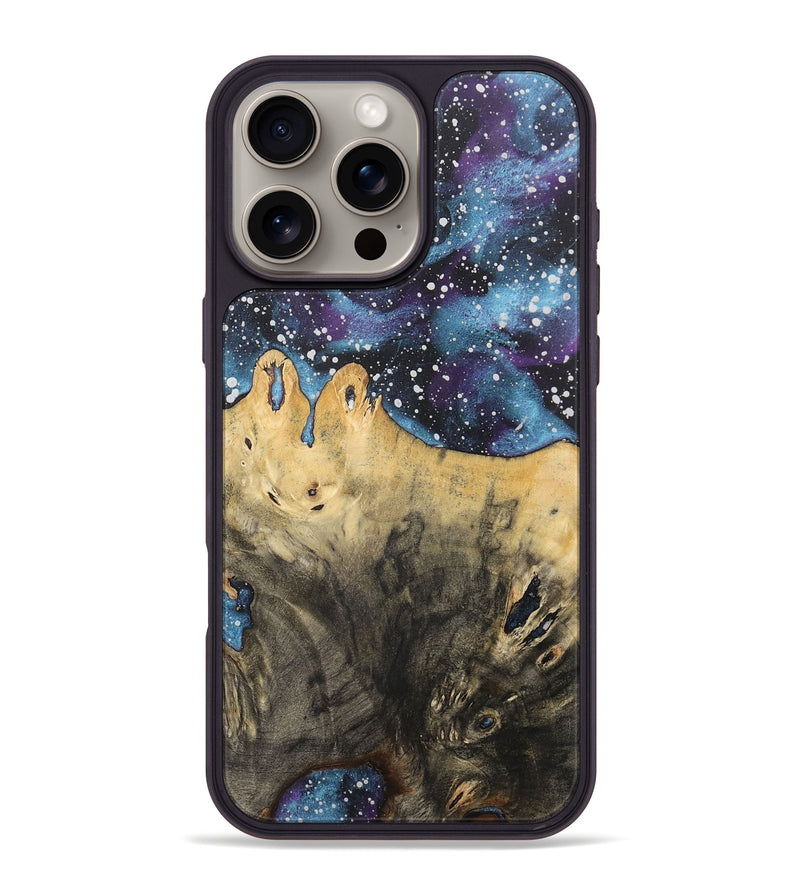 iPhone 16 Pro Max Wood+Resin Phone Case - Jakob (Cosmos, 715269)